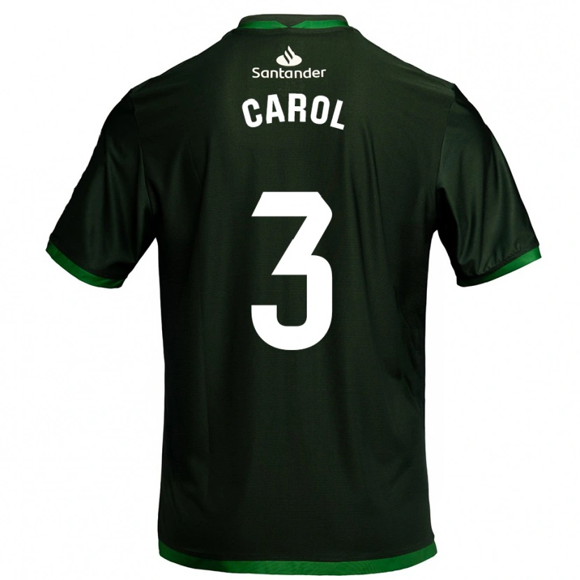 Danxen Kinder Carolina Hernández Fernández #3 Dunkelgrün Auswärtstrikot Trikot 2025/26 T-Shirt Österreich