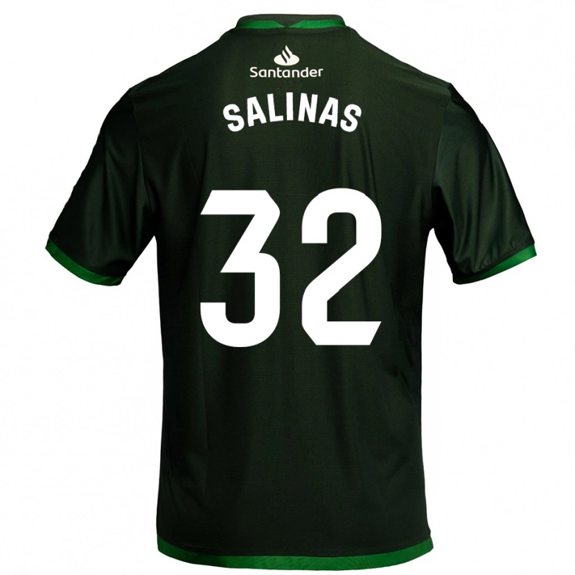 Danxen Kinder Jorge Salinas #32 Dunkelgrün Auswärtstrikot Trikot 2025/26 T-Shirt Österreich