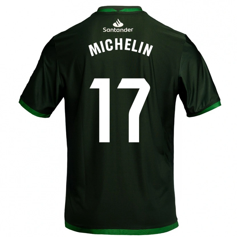 Danxen Kinder Clément Michelin #17 Dunkelgrün Auswärtstrikot Trikot 2025/26 T-Shirt Österreich