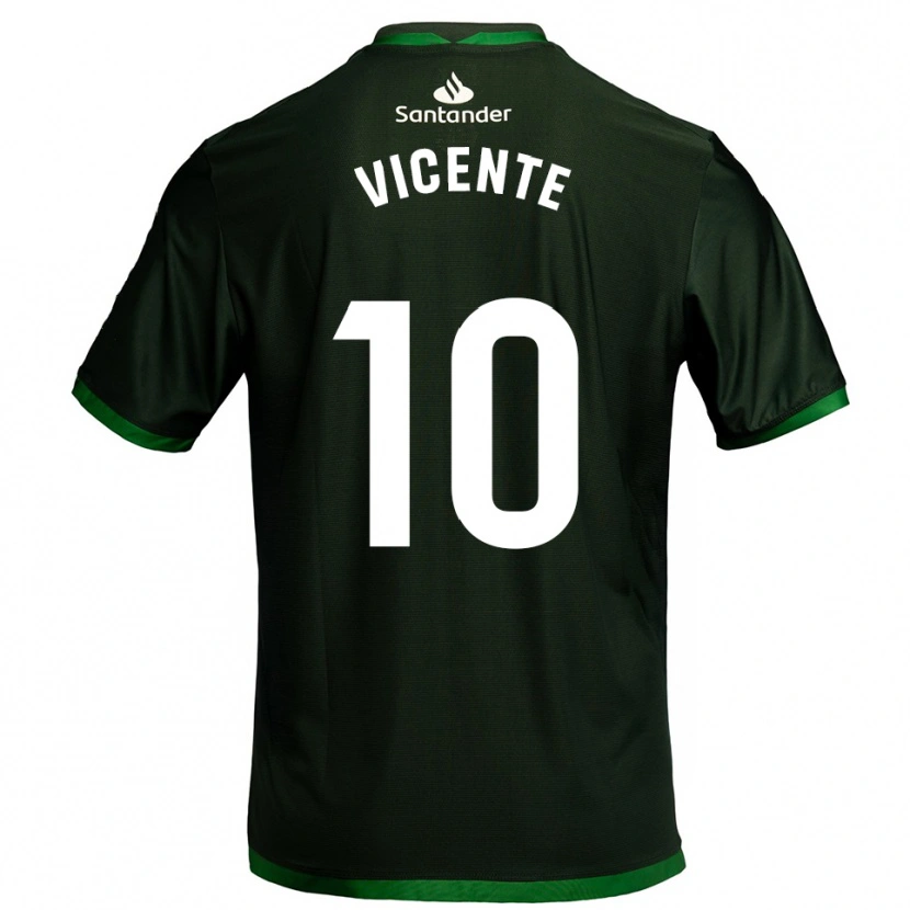 Danxen Kinder Iñigo Vicente #10 Dunkelgrün Auswärtstrikot Trikot 2025/26 T-Shirt Österreich