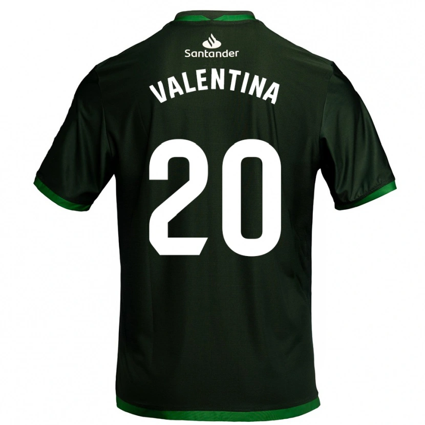 Danxen Kinder Valentina Lucumi Montoya #20 Dunkelgrün Auswärtstrikot Trikot 2025/26 T-Shirt Österreich