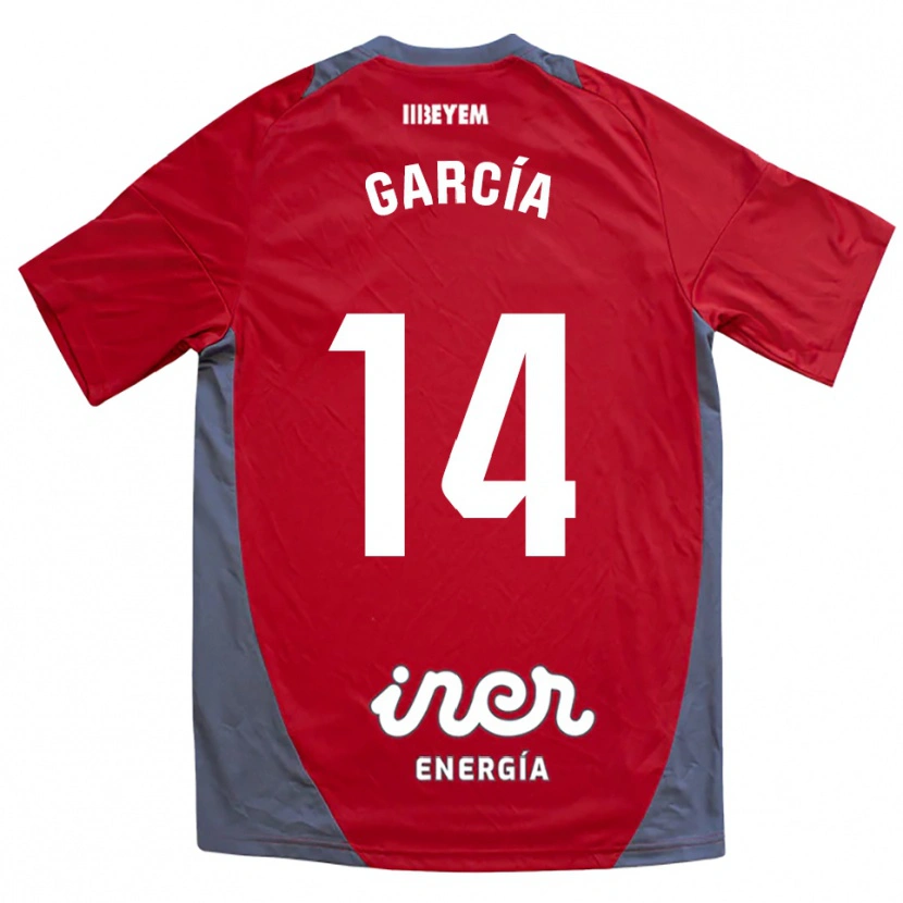 Danxen Kinder Jon García #14 Rot Grau Auswärtstrikot Trikot 2025/26 T-Shirt Österreich