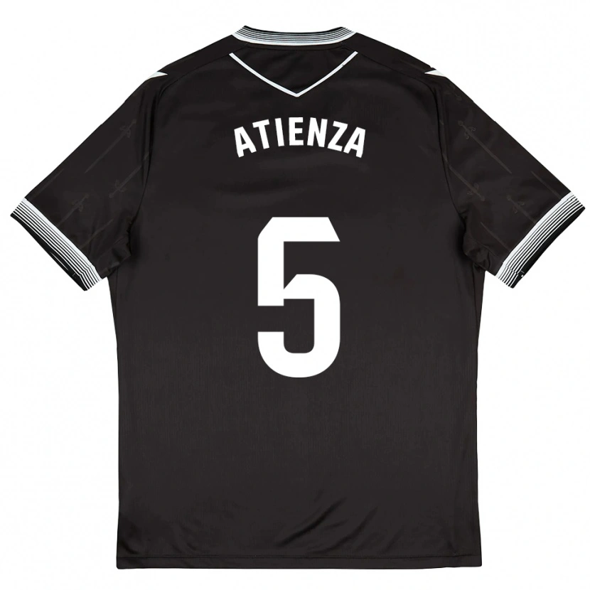 Danxen Kinder Miguel Atienza #5 Schwarz Weiß Auswärtstrikot Trikot 2025/26 T-Shirt Österreich