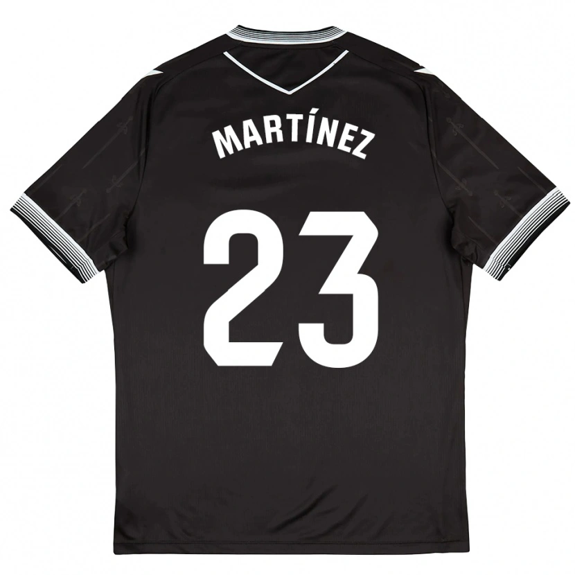 Danxen Kinder Jan Martínez #23 Schwarz Weiß Auswärtstrikot Trikot 2025/26 T-Shirt Österreich