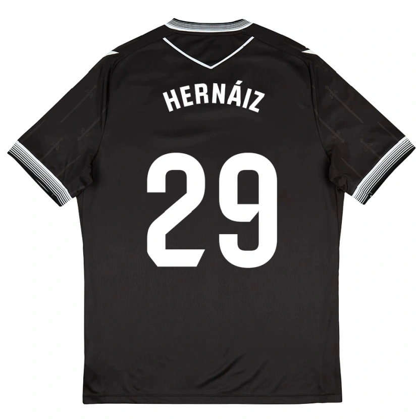 Danxen Kinder David Hernáiz #29 Schwarz Weiß Auswärtstrikot Trikot 2025/26 T-Shirt Österreich