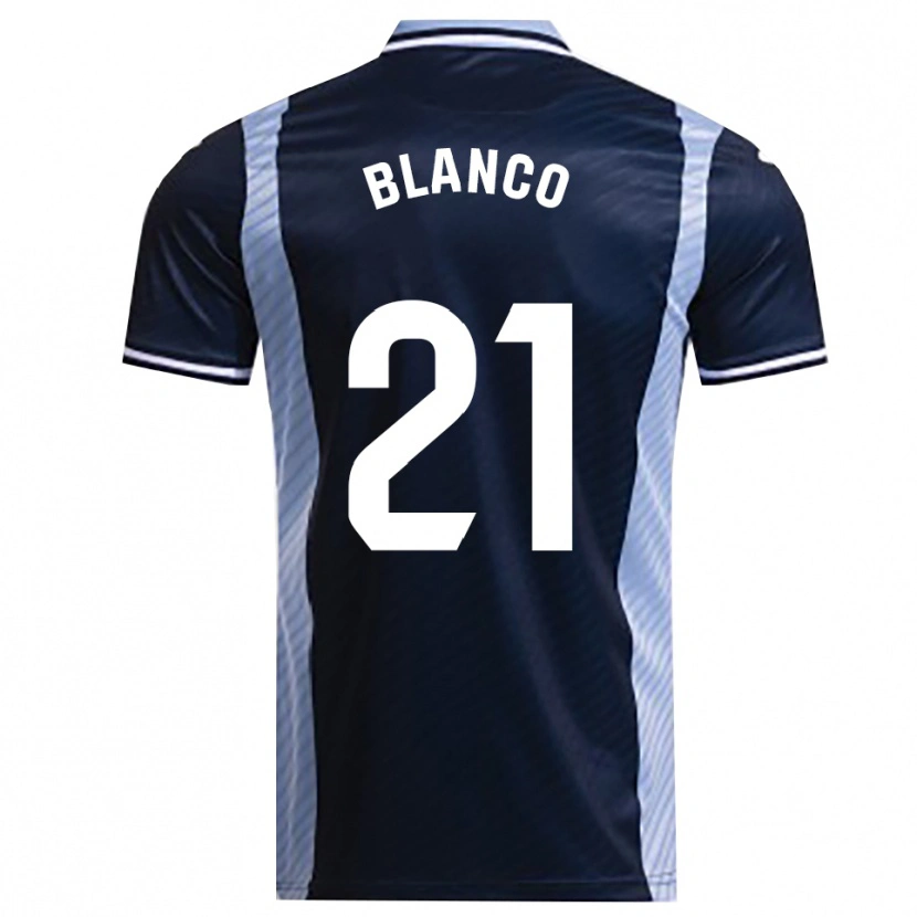 Danxen Kinder Víctor Blanco #21 Marine Himmelblau Auswärtstrikot Trikot 2025/26 T-Shirt Österreich