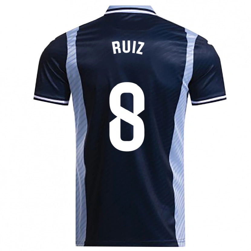Danxen Kinder Isma Ruiz #8 Marine Himmelblau Auswärtstrikot Trikot 2025/26 T-Shirt Österreich