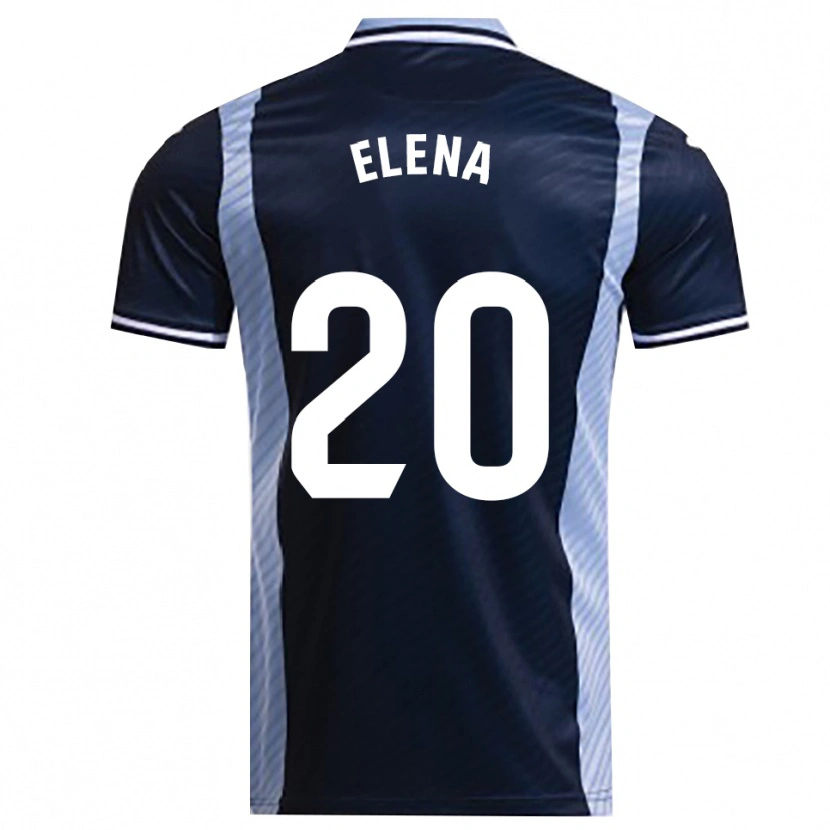 Danxen Kinder Elena Lozano Gallego #20 Marine Himmelblau Auswärtstrikot Trikot 2025/26 T-Shirt Österreich