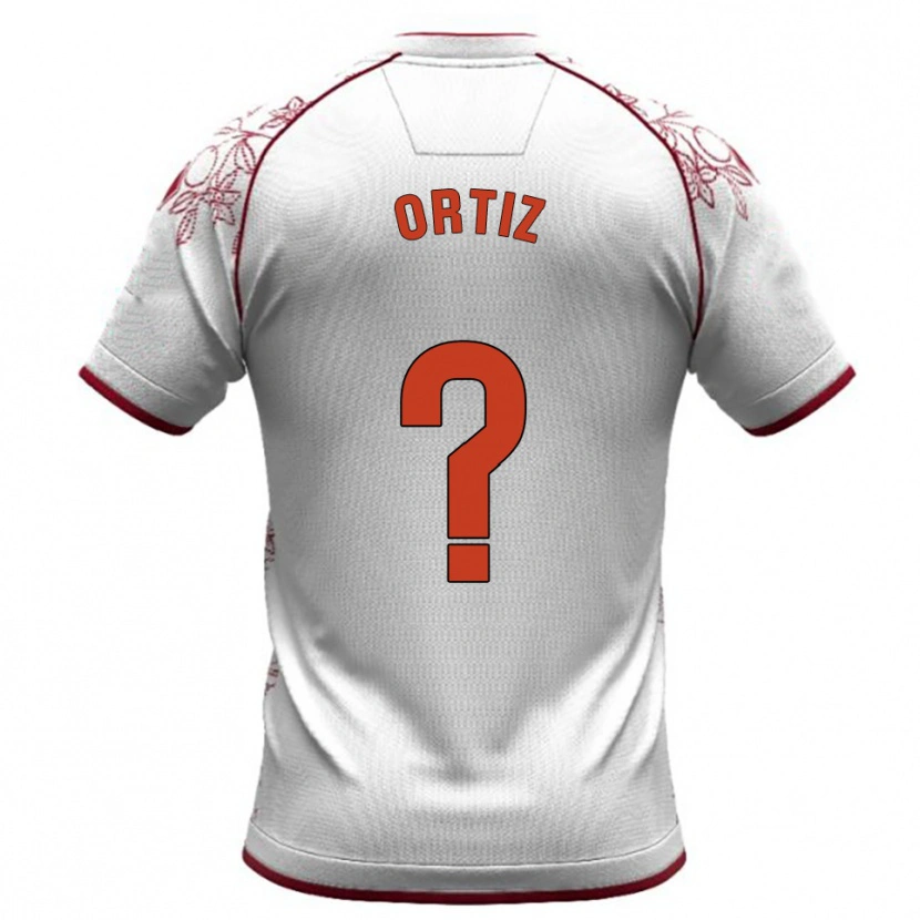 Danxen Kinder Pablo Ortiz #0 Weiß Burgunderrot Auswärtstrikot Trikot 2025/26 T-Shirt Österreich