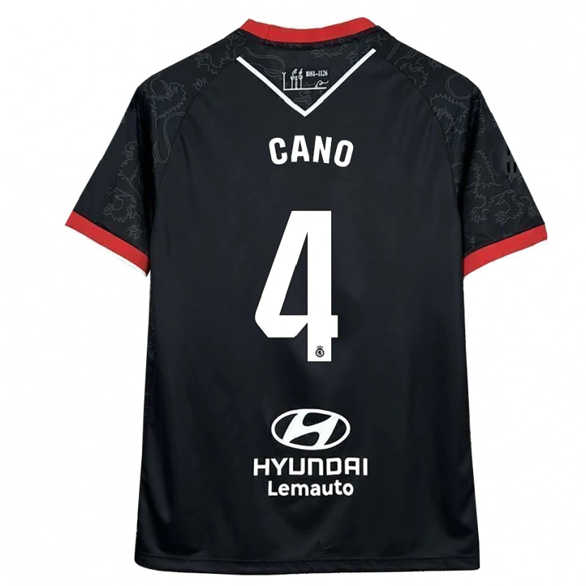 Danxen Kinder Marcos Cano #4 Schwarz Rot Auswärtstrikot Trikot 2025/26 T-Shirt Österreich