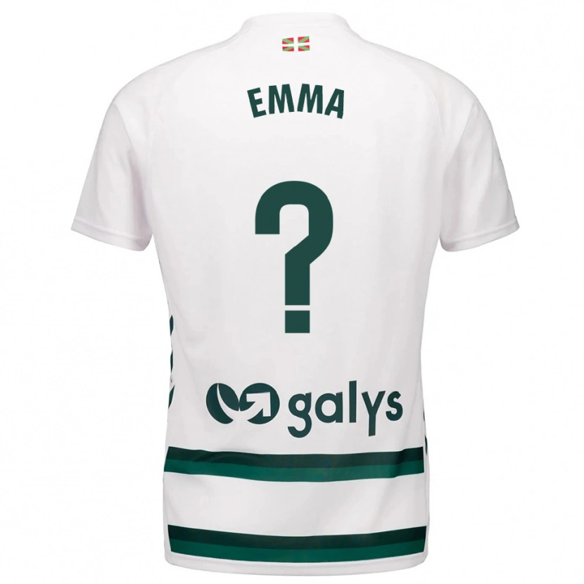 Danxen Kinder Emma Moreno Torres #0 Weiß Grün Auswärtstrikot Trikot 2025/26 T-Shirt Österreich