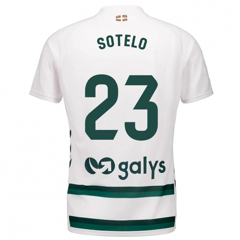 Danxen Kinder Marcos Sotelo #23 Weiß Grün Auswärtstrikot Trikot 2025/26 T-Shirt Österreich