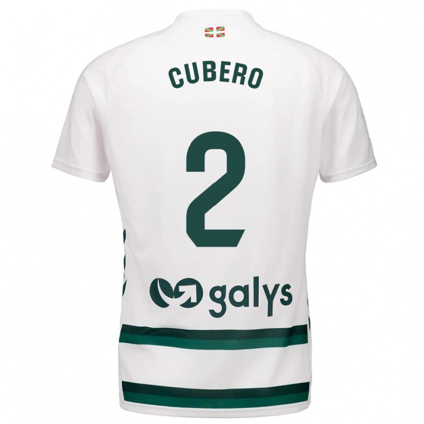 Danxen Kinder Sergio Cubero #2 Weiß Grün Auswärtstrikot Trikot 2025/26 T-Shirt Österreich