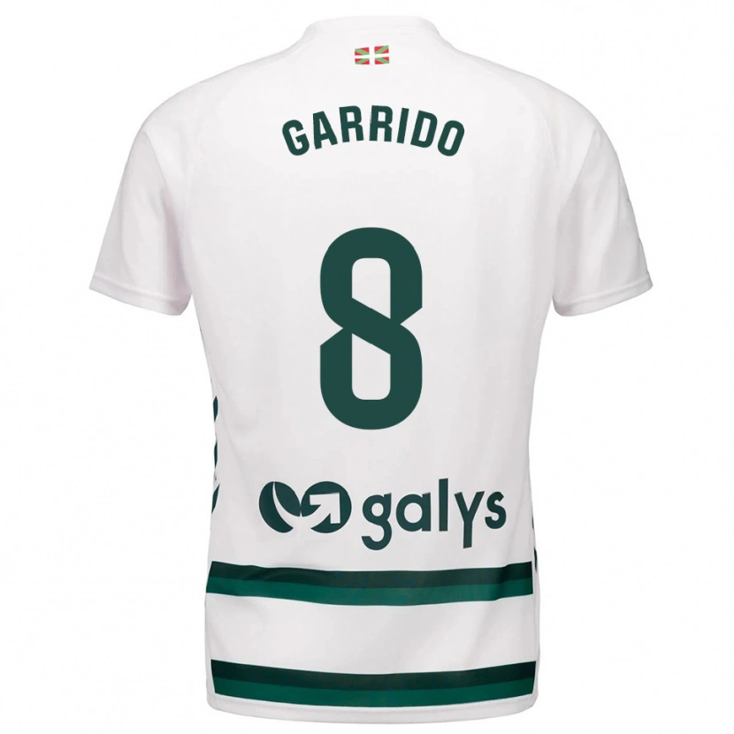 Danxen Kinder Aleix Garrido #8 Weiß Grün Auswärtstrikot Trikot 2025/26 T-Shirt Österreich