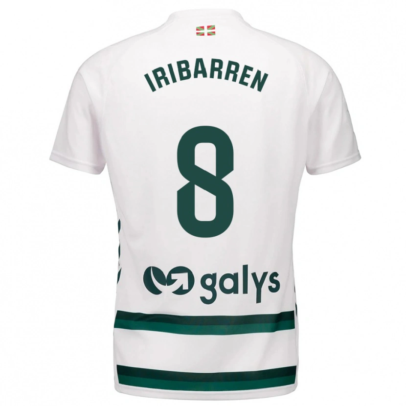 Danxen Kinder Amaia Iribarren Arteta #8 Weiß Grün Auswärtstrikot Trikot 2025/26 T-Shirt Österreich