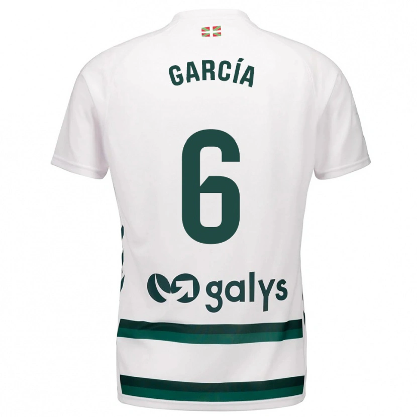 Danxen Kinder Óscar García #6 Weiß Grün Auswärtstrikot Trikot 2025/26 T-Shirt Österreich