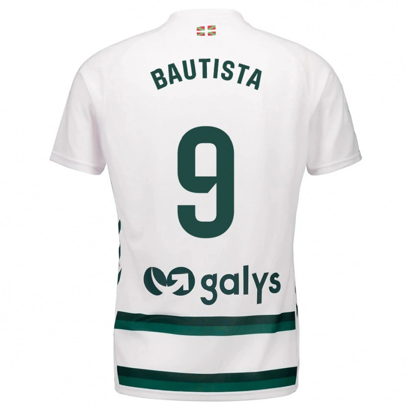Danxen Kinder Jon Bautista #9 Weiß Grün Auswärtstrikot Trikot 2025/26 T-Shirt Österreich
