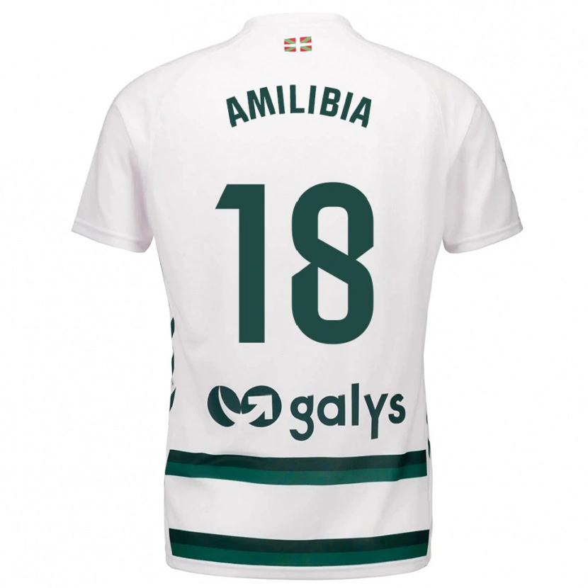 Danxen Kinder Anartz Amilibia #18 Weiß Grün Auswärtstrikot Trikot 2025/26 T-Shirt Österreich