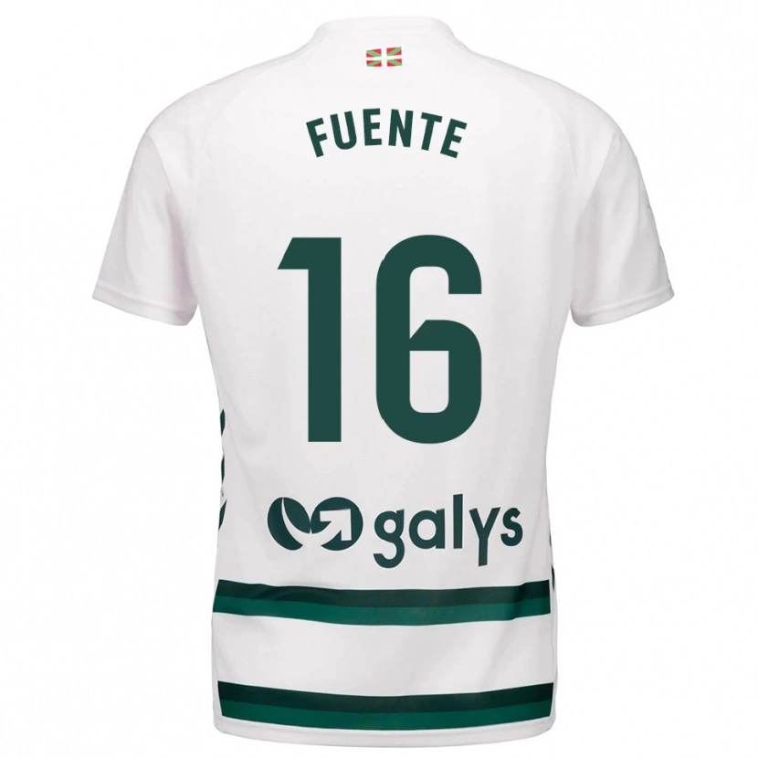 Danxen Kinder Mario Fuente #16 Weiß Grün Auswärtstrikot Trikot 2025/26 T-Shirt Österreich