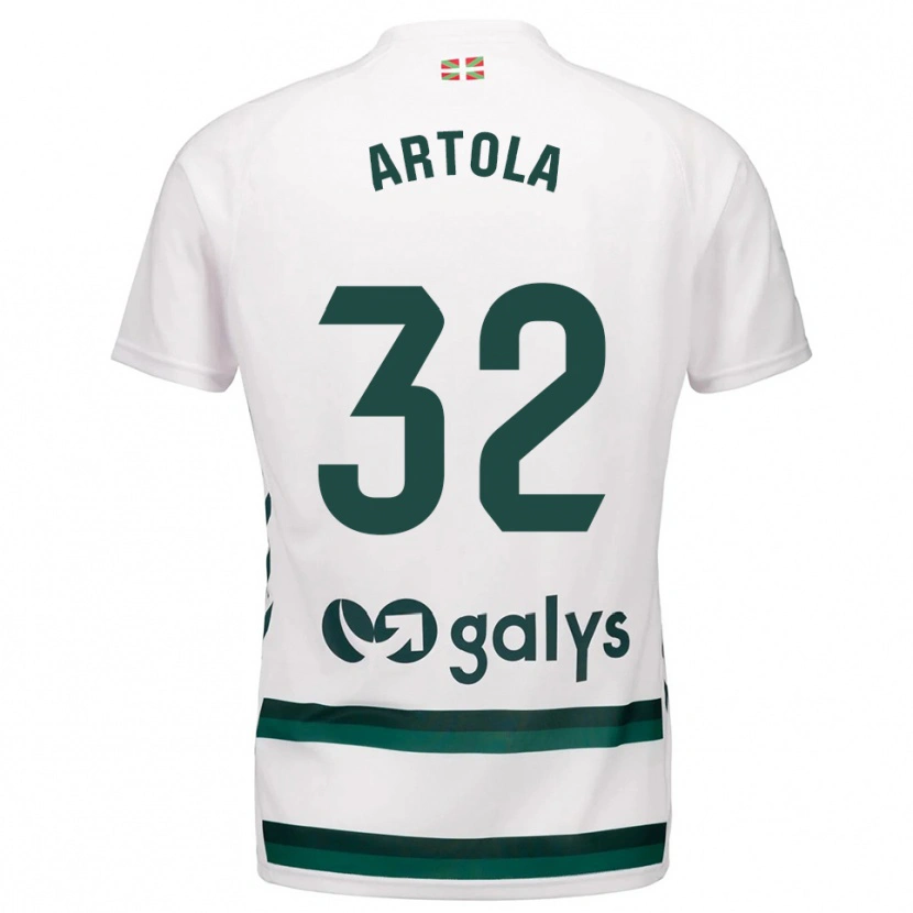 Danxen Kinder Iurgi Artola #32 Weiß Grün Auswärtstrikot Trikot 2025/26 T-Shirt Österreich