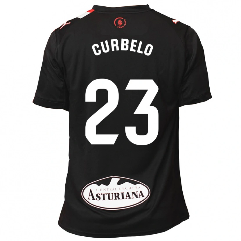 Danxen Kinder Eric Curbelo #23 Schwarz Weiß Auswärtstrikot Trikot 2025/26 T-Shirt Österreich