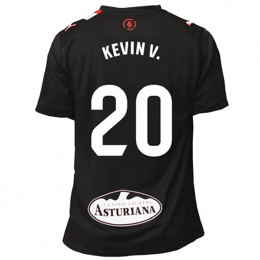 Danxen Kinder Kevin Vázquez #20 Schwarz Weiß Auswärtstrikot Trikot 2025/26 T-Shirt Österreich