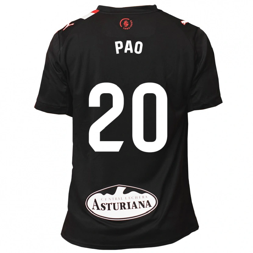 Danxen Kinder Paola Hernández Martín #20 Schwarz Weiß Auswärtstrikot Trikot 2025/26 T-Shirt Österreich