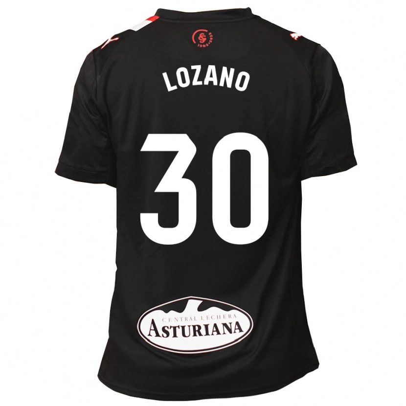 Danxen Kinder Álex Lozano #30 Schwarz Weiß Auswärtstrikot Trikot 2025/26 T-Shirt Österreich