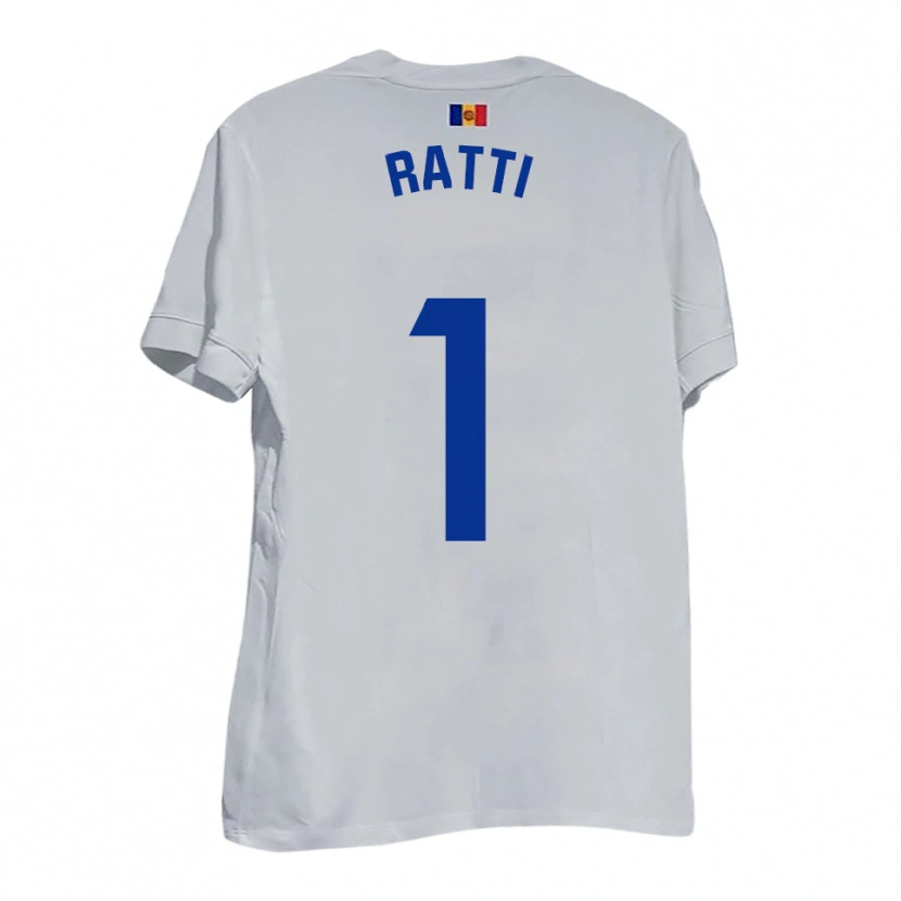 Danxen Kinder Nico Ratti #1 Weiß Blau Gelb Auswärtstrikot Trikot 2025/26 T-Shirt Österreich