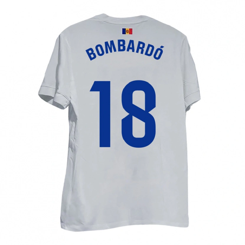 Danxen Kinder Marc Bombardó #18 Weiß Blau Gelb Auswärtstrikot Trikot 2025/26 T-Shirt Österreich