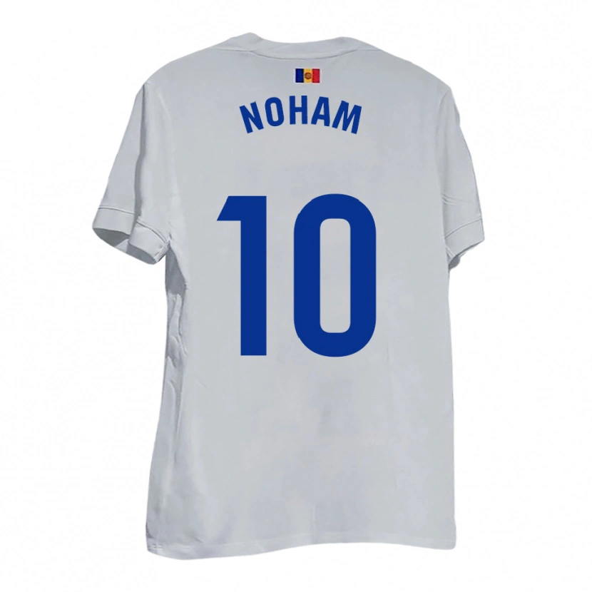 Danxen Kinder Noham #10 Weiß Blau Gelb Auswärtstrikot Trikot 2025/26 T-Shirt Österreich