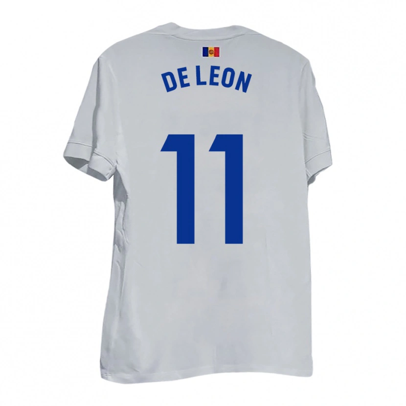 Danxen Kinder Lautaro De León #11 Weiß Blau Gelb Auswärtstrikot Trikot 2025/26 T-Shirt Österreich