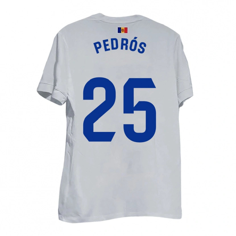 Danxen Kinder Isaac Pedrós #25 Weiß Blau Gelb Auswärtstrikot Trikot 2025/26 T-Shirt Österreich