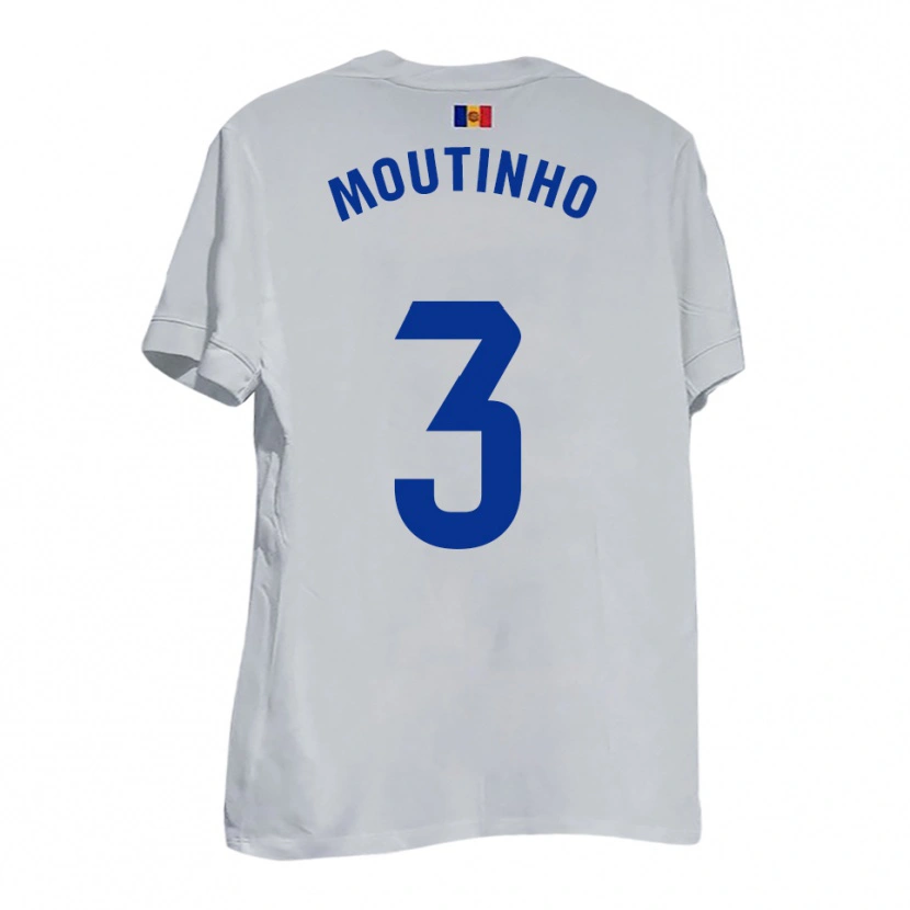 Danxen Kinder Joel Moutinho #3 Weiß Blau Gelb Auswärtstrikot Trikot 2025/26 T-Shirt Österreich