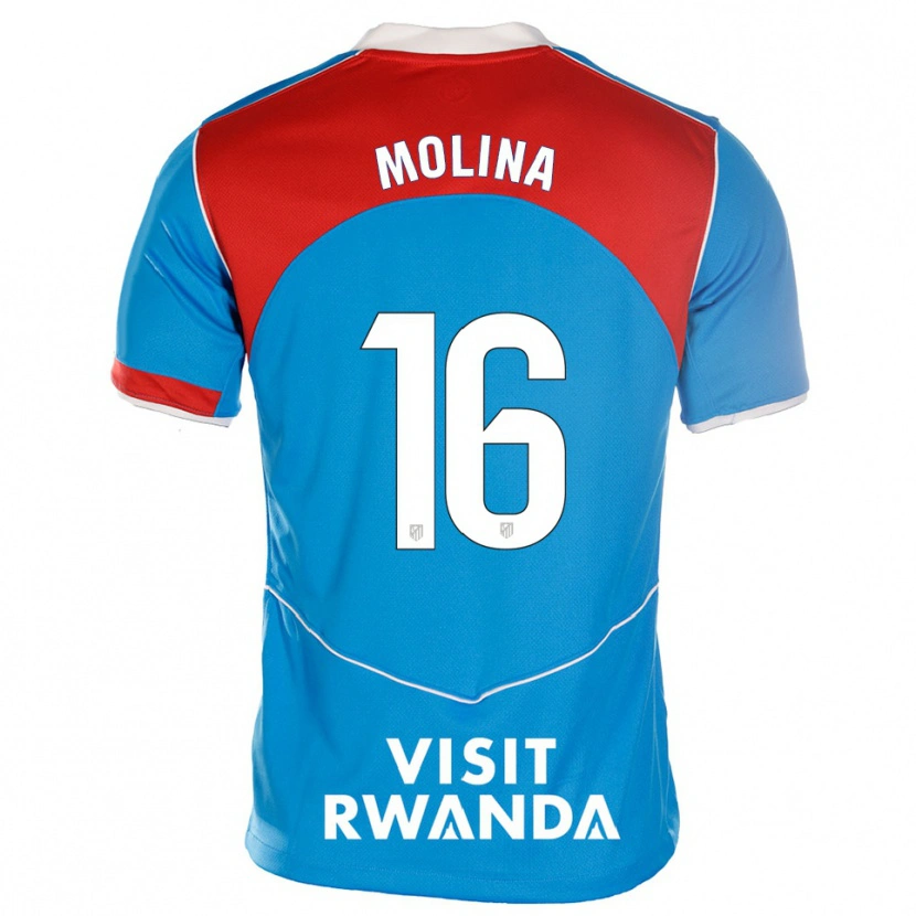 Danxen Kinder Nahuel Molina #16 Blau Weiß Ausweichtrikot Trikot 2025/26 T-Shirt Österreich