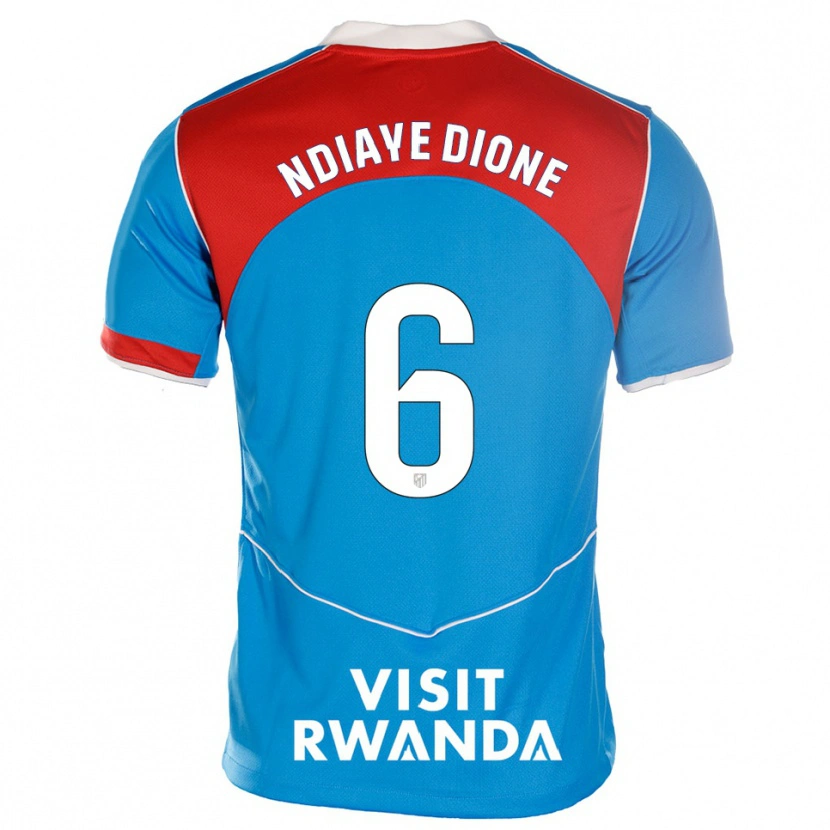 Danxen Kinder Assane Ndiaye Dione #6 Blau Weiß Ausweichtrikot Trikot 2025/26 T-Shirt Österreich