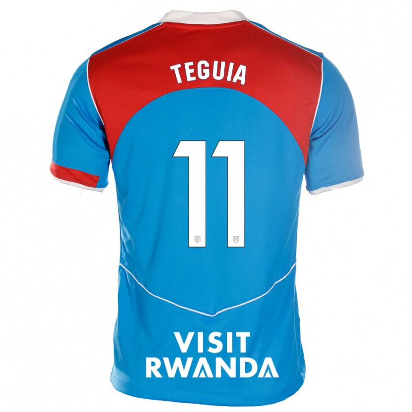 Danxen Kinder Cedric Teguia #11 Blau Weiß Ausweichtrikot Trikot 2025/26 T-Shirt Österreich