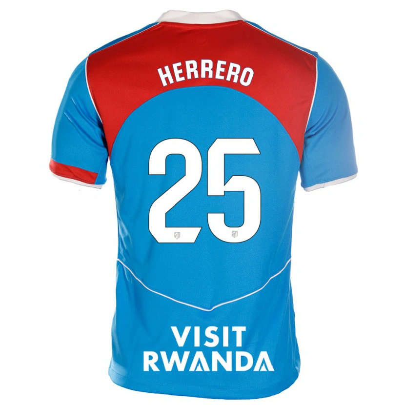 Danxen Kinder Alex Herrero #25 Blau Weiß Ausweichtrikot Trikot 2025/26 T-Shirt Österreich