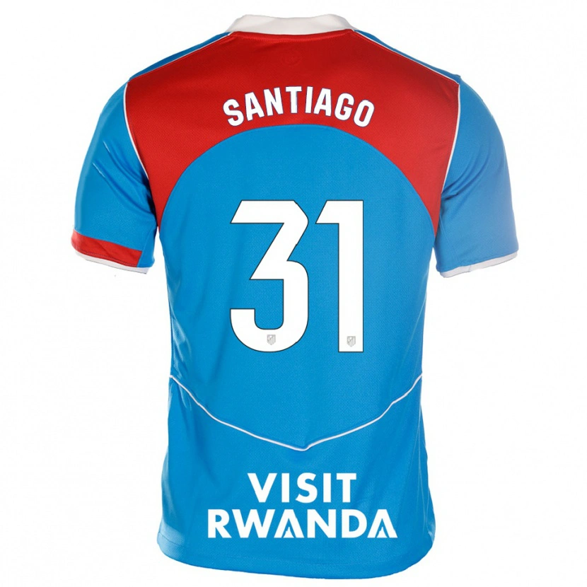 Danxen Kinder Abraham Santiago #31 Blau Weiß Ausweichtrikot Trikot 2025/26 T-Shirt Österreich