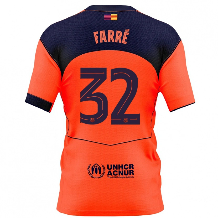 Danxen Kinder Landry Farré #32 Orange Marine Ausweichtrikot Trikot 2025/26 T-Shirt Österreich