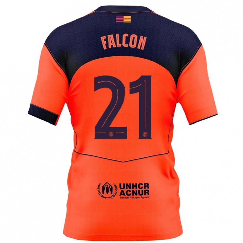Danxen Kinder Andrea Falcon #21 Orange Marine Ausweichtrikot Trikot 2025/26 T-Shirt Österreich
