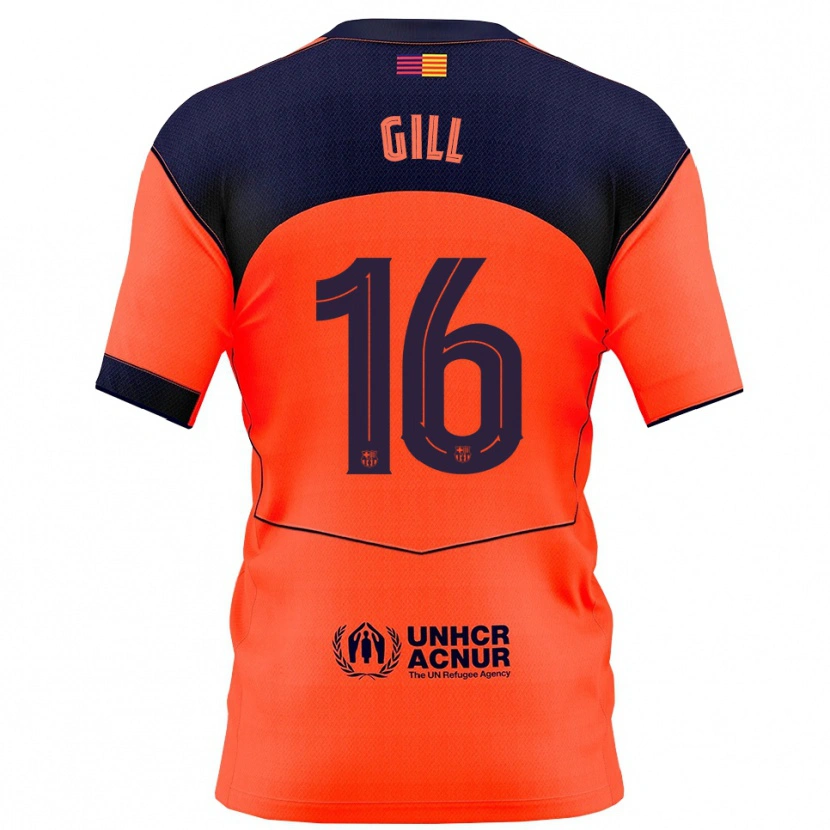 Danxen Kinder Adrian Gill #16 Orange Marine Ausweichtrikot Trikot 2025/26 T-Shirt Österreich