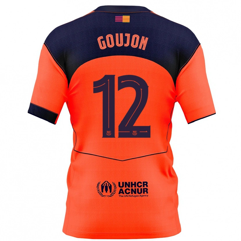 Danxen Kinder Iker Goujon #12 Orange Marine Ausweichtrikot Trikot 2025/26 T-Shirt Österreich