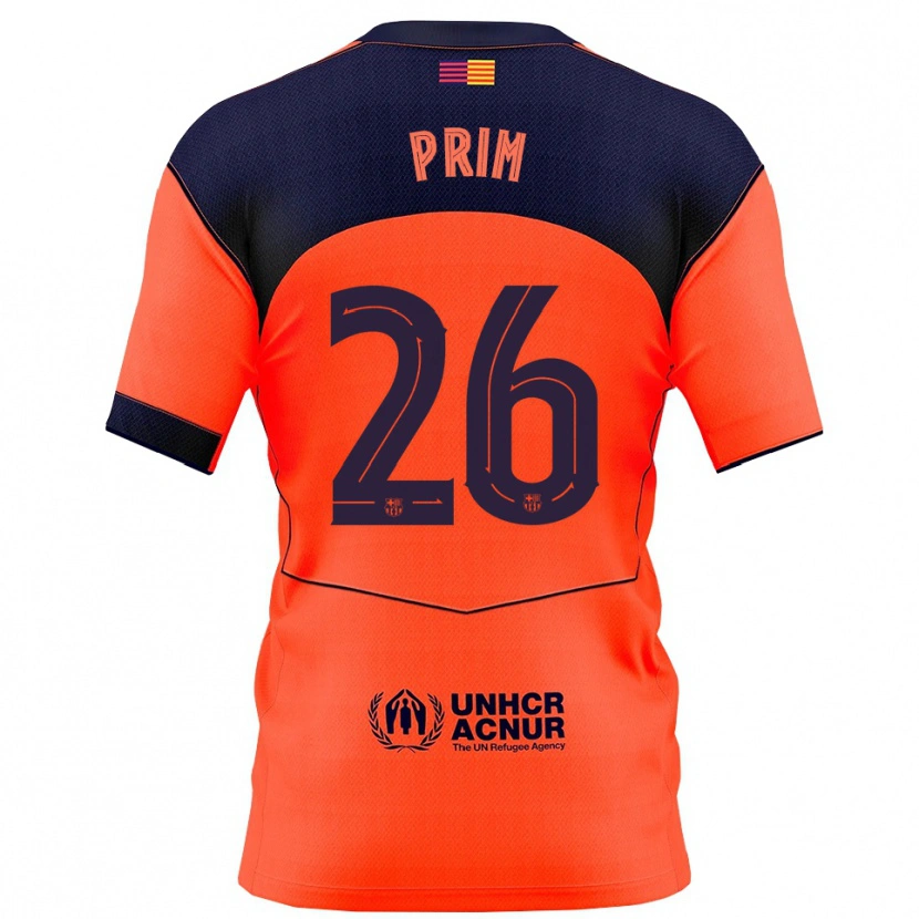 Danxen Kinder Pau Prim #26 Orange Marine Ausweichtrikot Trikot 2025/26 T-Shirt Österreich