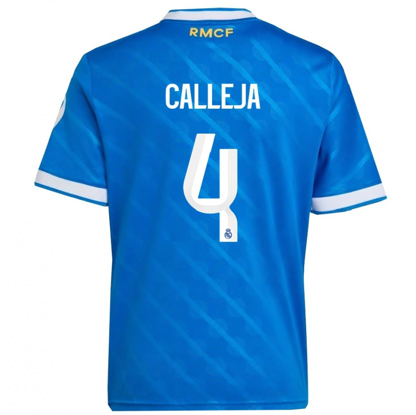 Danxen Kinder Jaime Calleja #4 Blau Weiß Ausweichtrikot Trikot 2025/26 T-Shirt Österreich