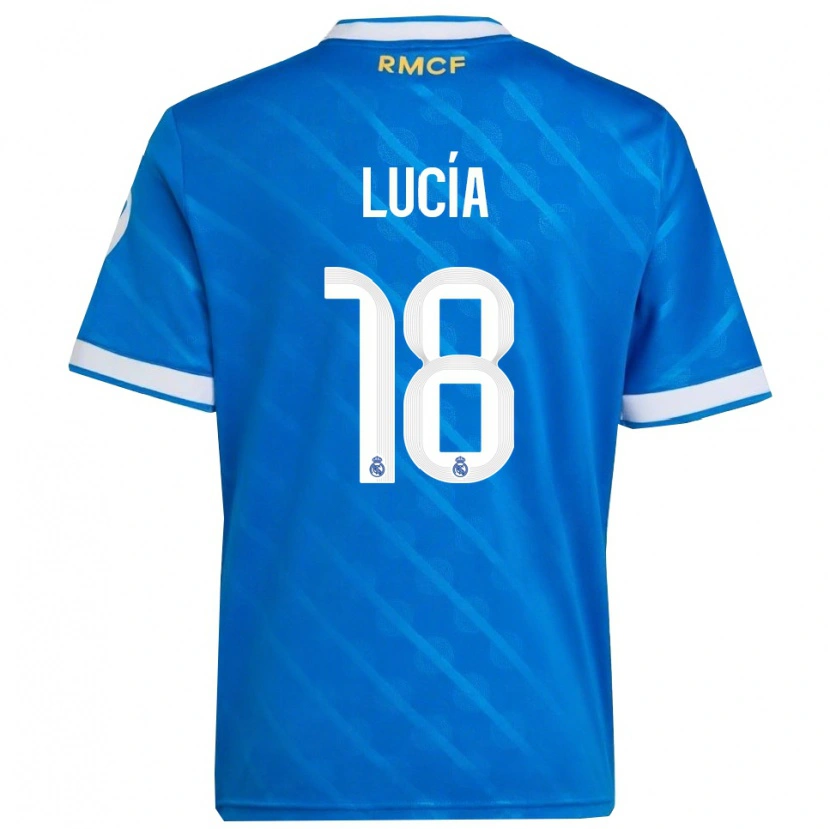 Danxen Kinder Lucia Rodriguez #18 Blau Weiß Ausweichtrikot Trikot 2025/26 T-Shirt Österreich