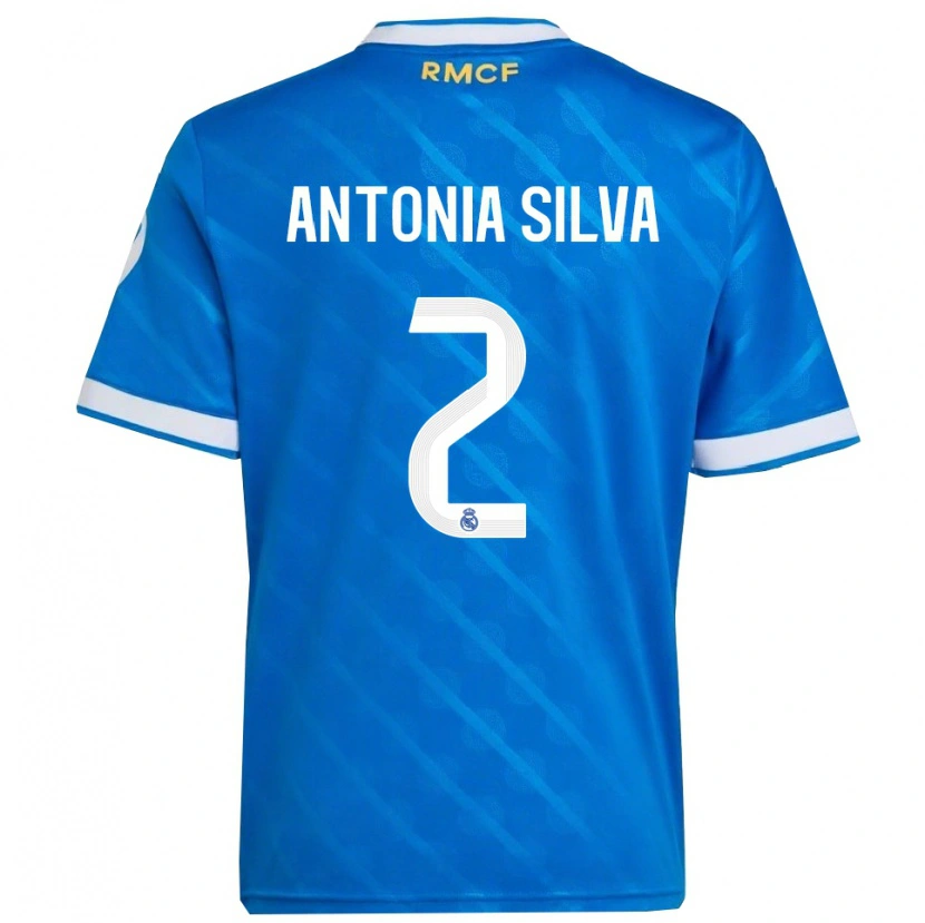 Danxen Kinder Antônia Silva #2 Blau Weiß Ausweichtrikot Trikot 2025/26 T-Shirt Österreich