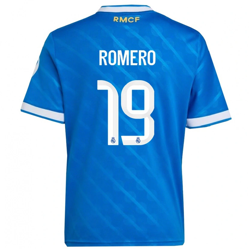 Danxen Kinder Alfonso Romero #19 Blau Weiß Ausweichtrikot Trikot 2025/26 T-Shirt Österreich