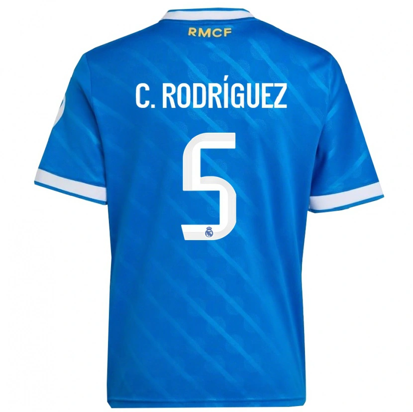 Danxen Kinder Carlos Rodríguez #5 Blau Weiß Ausweichtrikot Trikot 2025/26 T-Shirt Österreich
