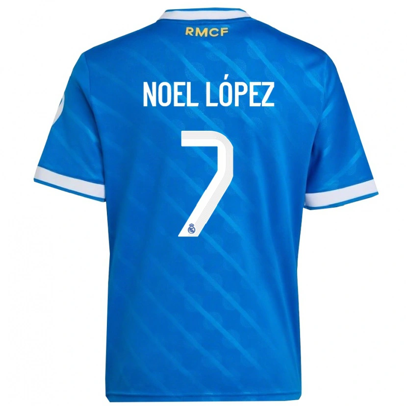 Danxen Kinder Noel López #7 Blau Weiß Ausweichtrikot Trikot 2025/26 T-Shirt Österreich